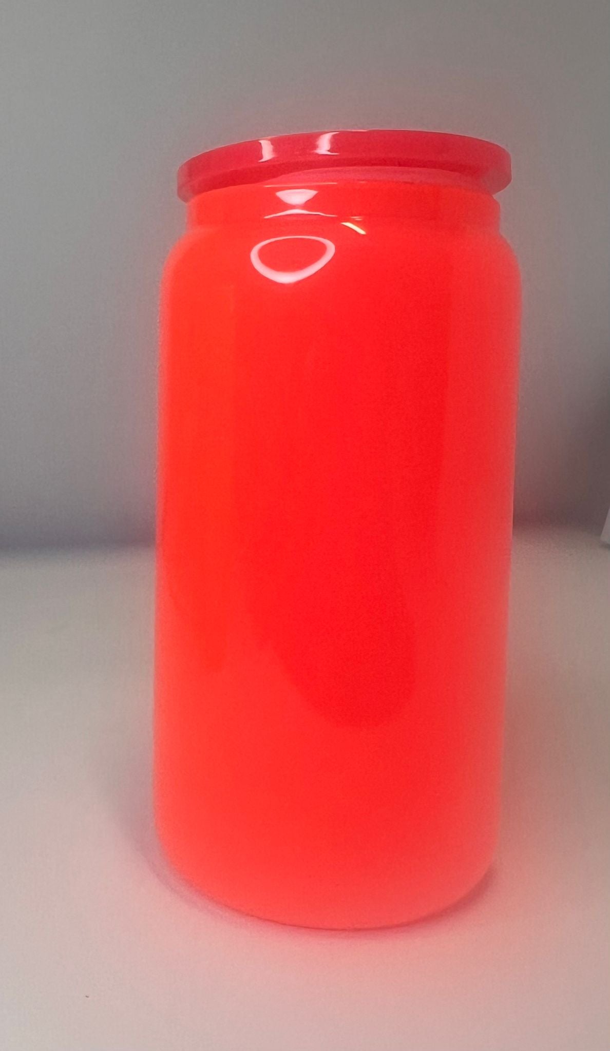 16oz GLASS LIBBY - NEON BLOOD ORANGE