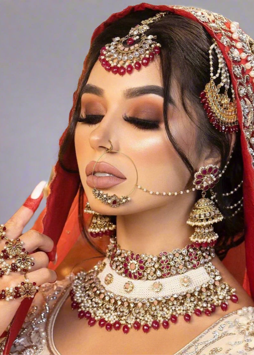 Bridal makeup & Hair/Dupatta Draping