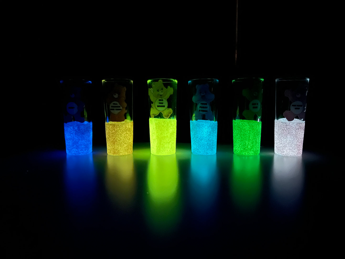 GLOW IN THE DARK - SHOT SET - SWEAR BARES